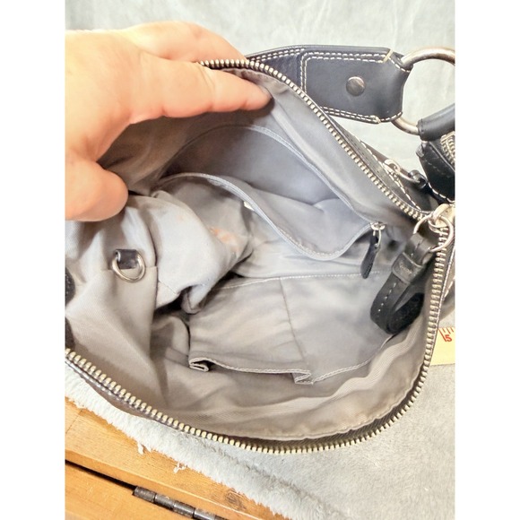 Coach Vintage Soho Hobo Black Leather Bag J0982-F13730 Shoulder Purse - Picture 12 of 14